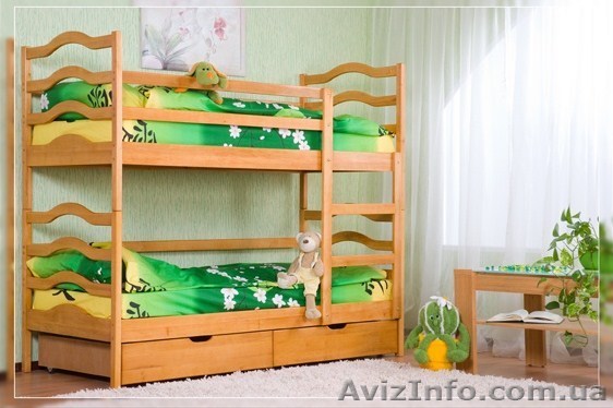 Детская двухъярусная кровать "София" - <ro>Изображение</ro><ru>Изображение</ru> #1, <ru>Объявление</ru> #185676