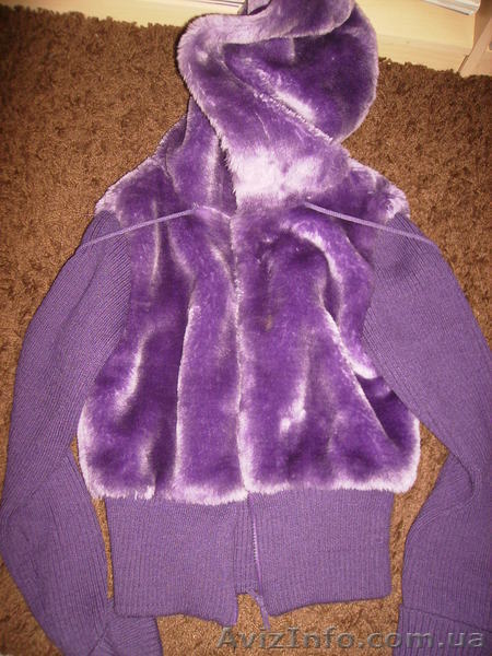 Кофта из искусственного меха с вязаными рукавами - <ro>Изображение</ro><ru>Изображение</ru> #1, <ru>Объявление</ru> #511263