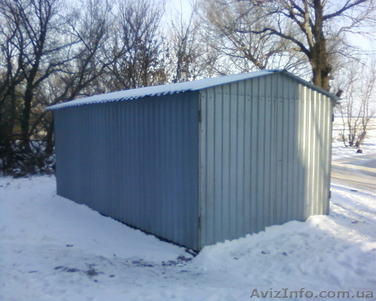 Гараж оцинкованный двухскатный - <ro>Изображение</ro><ru>Изображение</ru> #1, <ru>Объявление</ru> #735982
