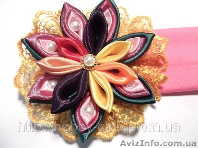 Цветы канзаши. Мастер-класс - <ro>Изображение</ro><ru>Изображение</ru> #1, <ru>Объявление</ru> #784031