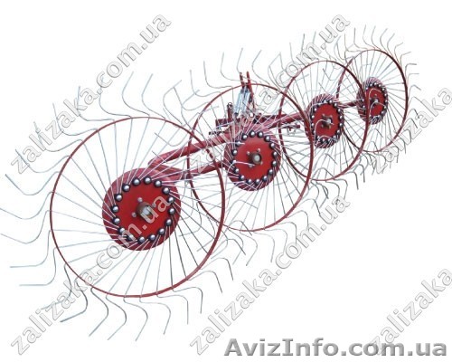 Купить Грабли ворошилки навесные (Солнышко) 4-х колесные - <ro>Изображение</ro><ru>Изображение</ru> #1, <ru>Объявление</ru> #852554