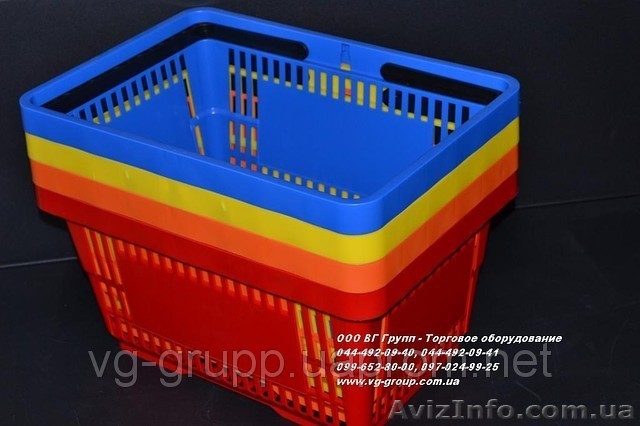 Корзины пластиковые покупательские. Торговое оборудование. - <ro>Изображение</ro><ru>Изображение</ru> #1, <ru>Объявление</ru> #964374
