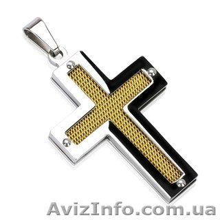 Крестик стальной, двухслойный - <ro>Изображение</ro><ru>Изображение</ru> #1, <ru>Объявление</ru> #990675