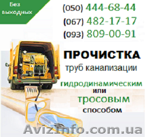 Прочистка канализации Донецк. Чистка труб, прочистка канализации в Донецке - <ro>Изображение</ro><ru>Изображение</ru> #1, <ru>Объявление</ru> #1139192