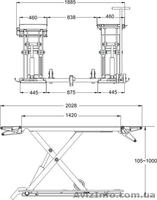 MO-600MR Подъемник ножничный гидравлический 3т стационарный/подкатной. - <ro>Изображение</ro><ru>Изображение</ru> #3, <ru>Объявление</ru> #82559