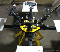 Ручной плоскопечатный станок карусельного типа 4х4 (4 стола 4 цвета) - <ro>Изображение</ro><ru>Изображение</ru> #3, <ru>Объявление</ru> #716772