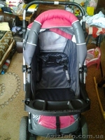коляска-трансформер малиново-серая - <ro>Изображение</ro><ru>Изображение</ru> #1, <ru>Объявление</ru> #840515