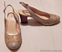 Туфли женские кожаные, р-р 37, новые, бежевые, пр-во Россия - <ro>Изображение</ro><ru>Изображение</ru> #2, <ru>Объявление</ru> #976140