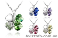  Кулон  "Клевер" в 7- ми  цветовых вариантах. - <ro>Изображение</ro><ru>Изображение</ru> #1, <ru>Объявление</ru> #1062678