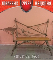 Кованые лавочки, скамейки для сада, кованые изделия от производителя. - <ro>Изображение</ro><ru>Изображение</ru> #2, <ru>Объявление</ru> #865569