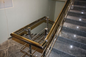 Перила для лестниц из нержавеющей стали и стекла - <ro>Изображение</ro><ru>Изображение</ru> #1, <ru>Объявление</ru> #281785