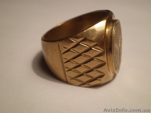 Золотое кольцо, мужская печатка - <ro>Изображение</ro><ru>Изображение</ru> #2, <ru>Объявление</ru> #776534