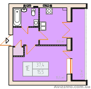 Продам 1-комнатную квартиру в новом ЖК