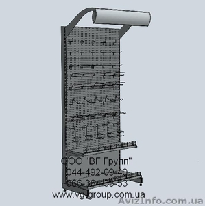 Стеллаж перфорированный. Торговое оборудование.