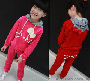Велюровый детский костюм Hello Kitty для девочек - <ro>Изображение</ro><ru>Изображение</ru> #2, <ru>Объявление</ru> #975683