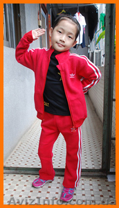 Детский спортивный костюм Адидас, красный - <ro>Изображение</ro><ru>Изображение</ru> #4, <ru>Объявление</ru> #975655