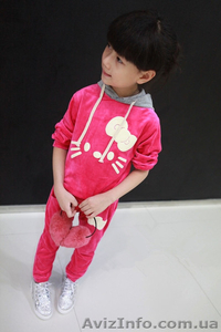 Велюровый детский костюм Hello Kitty для девочек - <ro>Изображение</ro><ru>Изображение</ru> #3, <ru>Объявление</ru> #975683