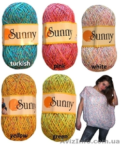 Пряжа Sunny меланж для вязания летних нарядов - <ro>Изображение</ro><ru>Изображение</ru> #5, <ru>Объявление</ru> #908143