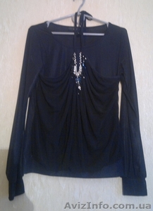 Блуза с драпировкой, размер 42-44 - <ro>Изображение</ro><ru>Изображение</ru> #1, <ru>Объявление</ru> #1373394