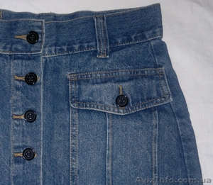 Юбка джинсовая с пуговицами, р-р 42-44 - <ro>Изображение</ro><ru>Изображение</ru> #2, <ru>Объявление</ru> #1373380