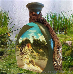 Подарочная бутылка Клевого клева, подарок рыбаку, сувенир для рыбака - <ro>Изображение</ro><ru>Изображение</ru> #1, <ru>Объявление</ru> #1463753