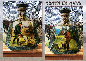 Подарочная бутылка Охота, подарок охотнику, сувенир для охотника - <ro>Изображение</ro><ru>Изображение</ru> #1, <ru>Объявление</ru> #1463723