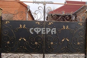 Кованые ворота, распашные, откатные, решетчатые, металлические калитки - <ro>Изображение</ro><ru>Изображение</ru> #3, <ru>Объявление</ru> #865535