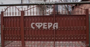 Кованые ворота, распашные, откатные, решетчатые, металлические калитки - <ro>Изображение</ro><ru>Изображение</ru> #4, <ru>Объявление</ru> #865535
