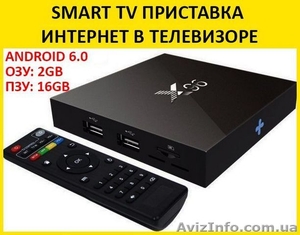 Приставка Смарт ТВ. X96 TV Box 2/16 GB, Android 6. Гарантия! - <ro>Изображение</ro><ru>Изображение</ru> #1, <ru>Объявление</ru> #1571882