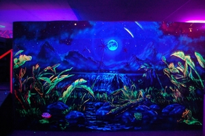 Ультрафиолетовые краски для разных типов поверхности