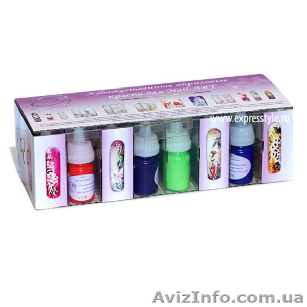 Акриловые краски для китайской росписи Nail-ART «Elit-PRO», 24 цвета - <ro>Изображение</ro><ru>Изображение</ru> #1, <ru>Объявление</ru> #170517