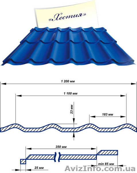 МЕТАЛОЧЕРЕПИЦА - МЕТАЛИЧЕСКИЙ ВОДОСТОК - ПРОФНАСТИЛ  ОТ ЗАВОДА ПРОИЗВОДИТЕЛЯ. - <ro>Изображение</ro><ru>Изображение</ru> #4, <ru>Объявление</ru> #388473