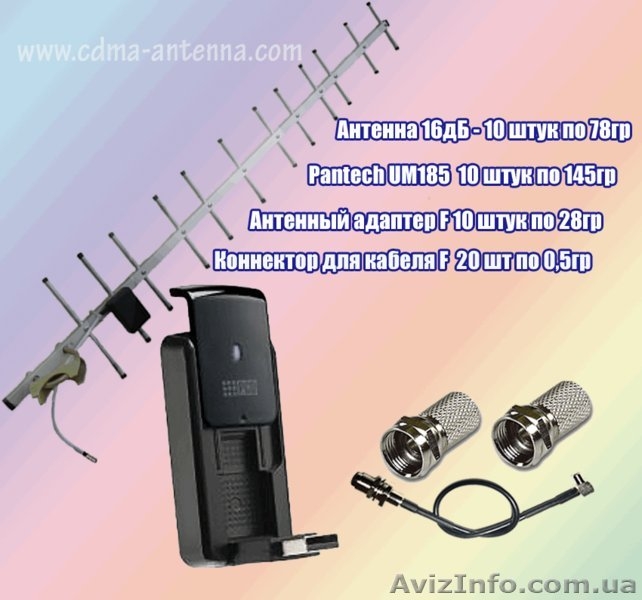 CDMA Комплект: антенна + антенный адаптер + модем Pantech UM 185 - <ro>Изображение</ro><ru>Изображение</ru> #4, <ru>Объявление</ru> #547375