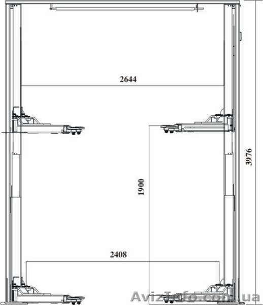 MO-261 EACF. Подъемник двох стоичный асиметрический электро гидравличн - <ro>Изображение</ro><ru>Изображение</ru> #2, <ru>Объявление</ru> #205432