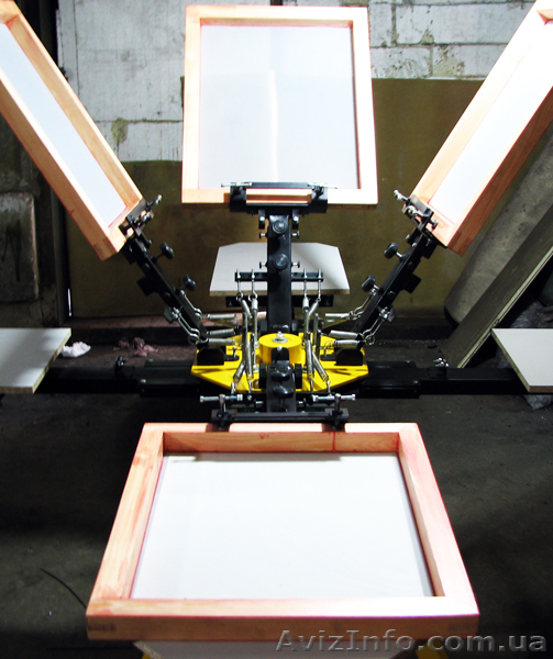 Ручной плоскопечатный станок карусельного типа 4х4 (4 стола 4 цвета) - <ro>Изображение</ro><ru>Изображение</ru> #2, <ru>Объявление</ru> #716772