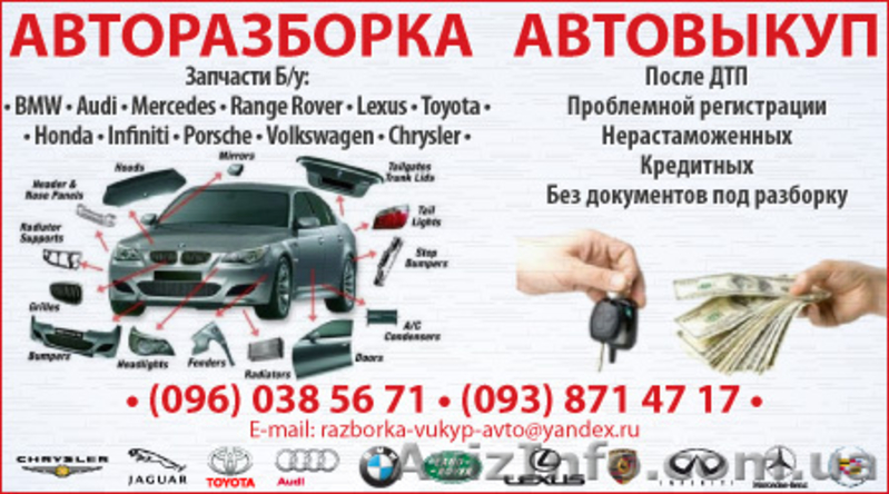 РАЗБОРКА - ВЫКУП - АВТО - <ro>Изображение</ro><ru>Изображение</ru> #1, <ru>Объявление</ru> #718549