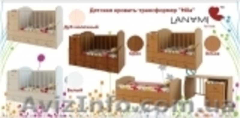 Детская кровать-трансформер "Mila" LANAMI - <ro>Изображение</ro><ru>Изображение</ru> #5, <ru>Объявление</ru> #734288