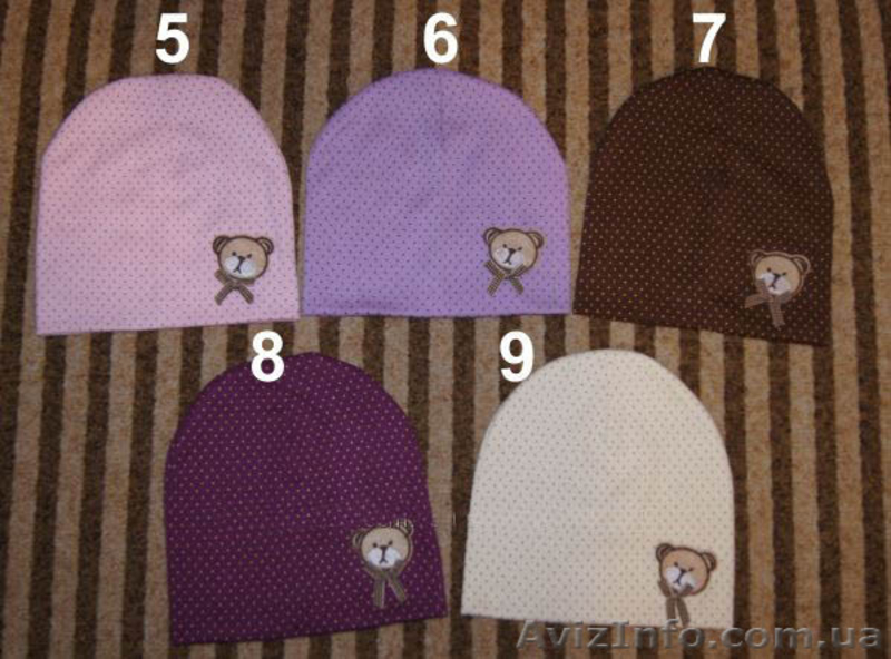 Шапочки с аппликациями, большой выбор. - <ro>Изображение</ro><ru>Изображение</ru> #3, <ru>Объявление</ru> #785252