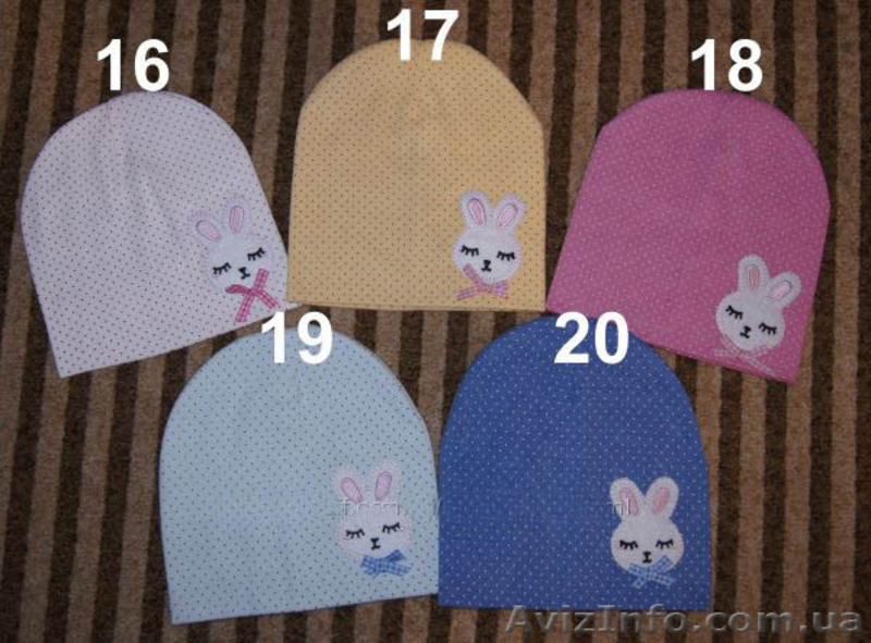 Шапочки с аппликациями, большой выбор. - <ro>Изображение</ro><ru>Изображение</ru> #5, <ru>Объявление</ru> #785252
