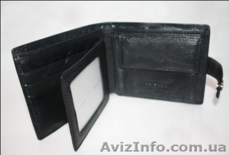 Мужской чёрный кожаный кошелёк - <ro>Изображение</ro><ru>Изображение</ru> #2, <ru>Объявление</ru> #853570