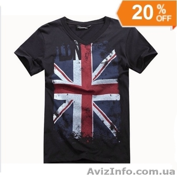 Футболка Английский флаг (Британский флаг) - <ro>Изображение</ro><ru>Изображение</ru> #2, <ru>Объявление</ru> #898346