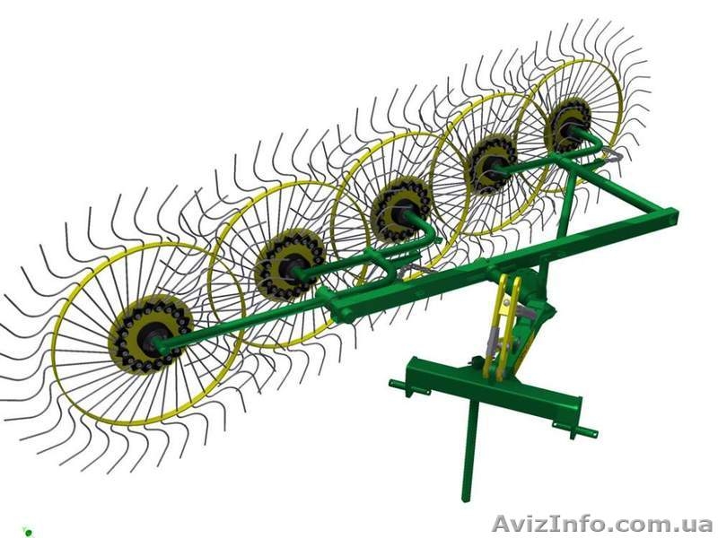 Грабли ворошилка навесные 5-ти колесные - <ro>Изображение</ro><ru>Изображение</ru> #2, <ru>Объявление</ru> #914758