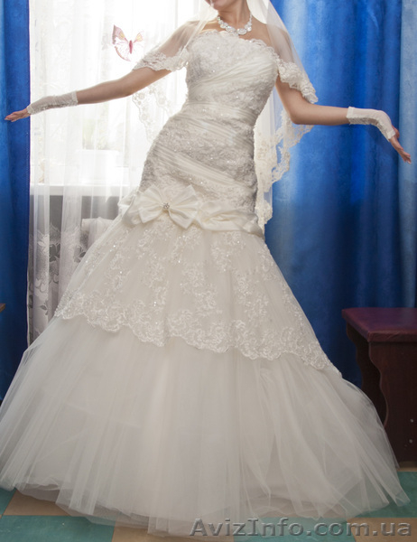 Очень красивое свадебное платье цвета айвори - <ro>Изображение</ro><ru>Изображение</ru> #2, <ru>Объявление</ru> #930768