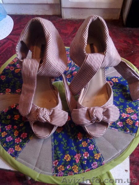 Туфли,каблук 12 сантиметров.тканевые. - <ro>Изображение</ro><ru>Изображение</ru> #1, <ru>Объявление</ru> #951321