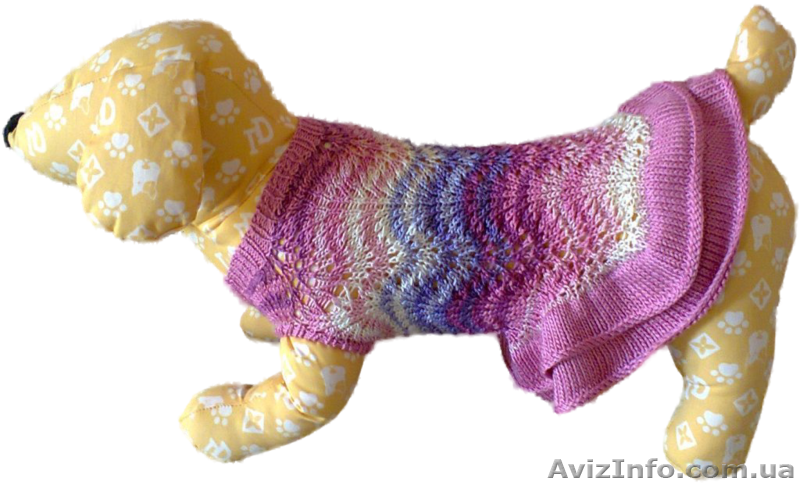 Одежда животным свяжу платье цветная Волна - <ro>Изображение</ro><ru>Изображение</ru> #5, <ru>Объявление</ru> #938704