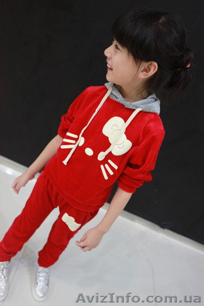 Велюровый детский костюм Hello Kitty для девочек - <ro>Изображение</ro><ru>Изображение</ru> #4, <ru>Объявление</ru> #975683