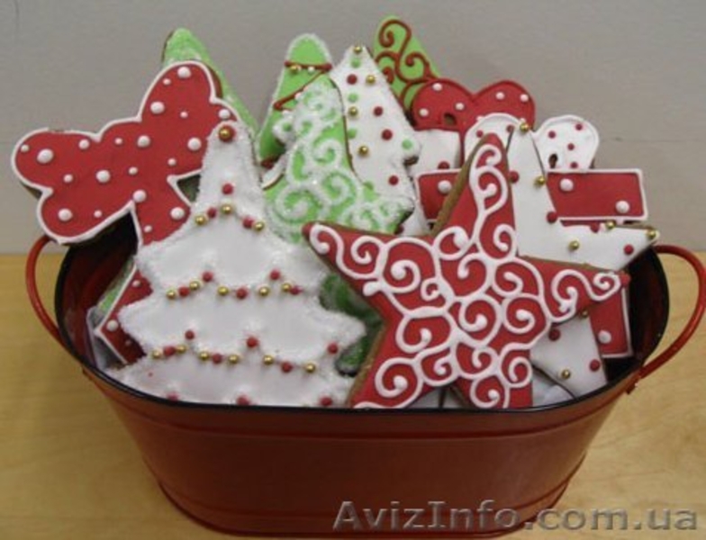 Пряники новогодние имбирные в подарок партнерам,коллегам,друзьям,детям - <ro>Изображение</ro><ru>Изображение</ru> #1, <ru>Объявление</ru> #975999