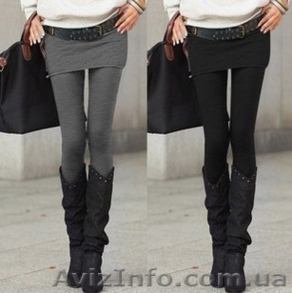 Теплые леггинсы с юбкой (серые, чёрные). Леггинсы-Юбка 2014! - <ro>Изображение</ro><ru>Изображение</ru> #1, <ru>Объявление</ru> #1034325