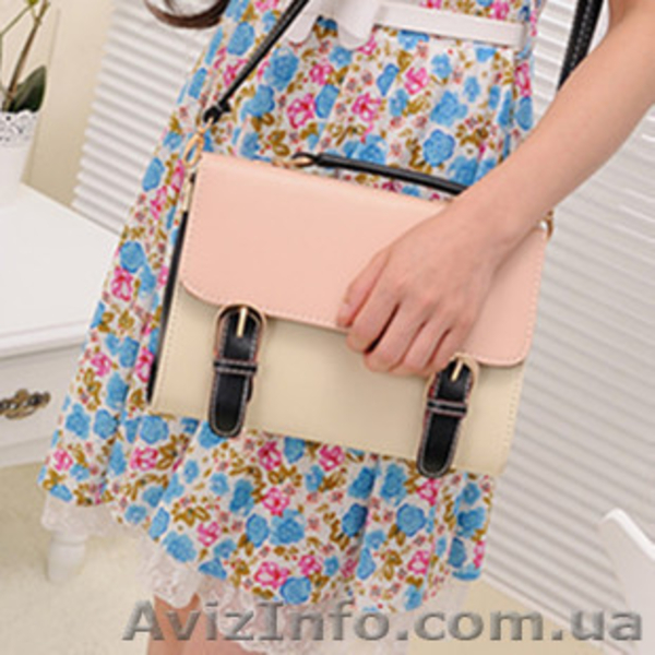 Женская сумка-портфель на ремне в 5-ти карамельных тонах. Актуальный  ретро-стил - <ro>Изображение</ro><ru>Изображение</ru> #3, <ru>Объявление</ru> #1034335