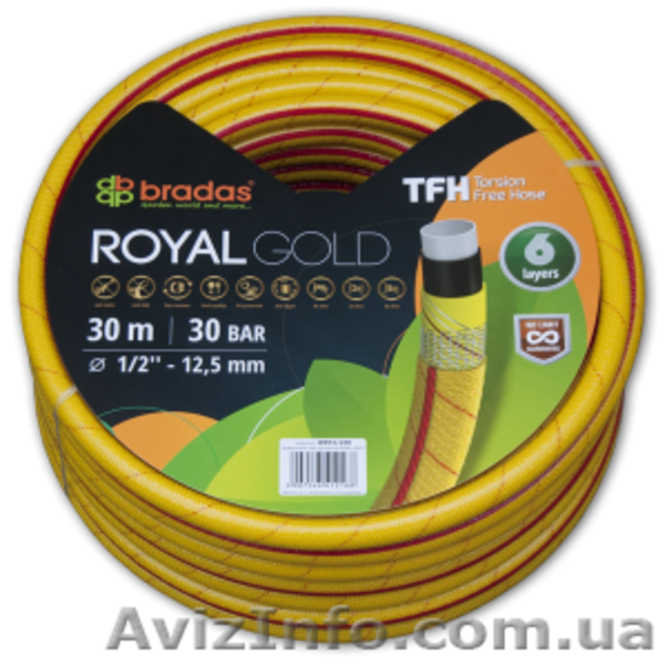 Оптом Шланг поливочный Bradas Royal Green и Royal Gold. - <ro>Изображение</ro><ru>Изображение</ru> #1, <ru>Объявление</ru> #1055688